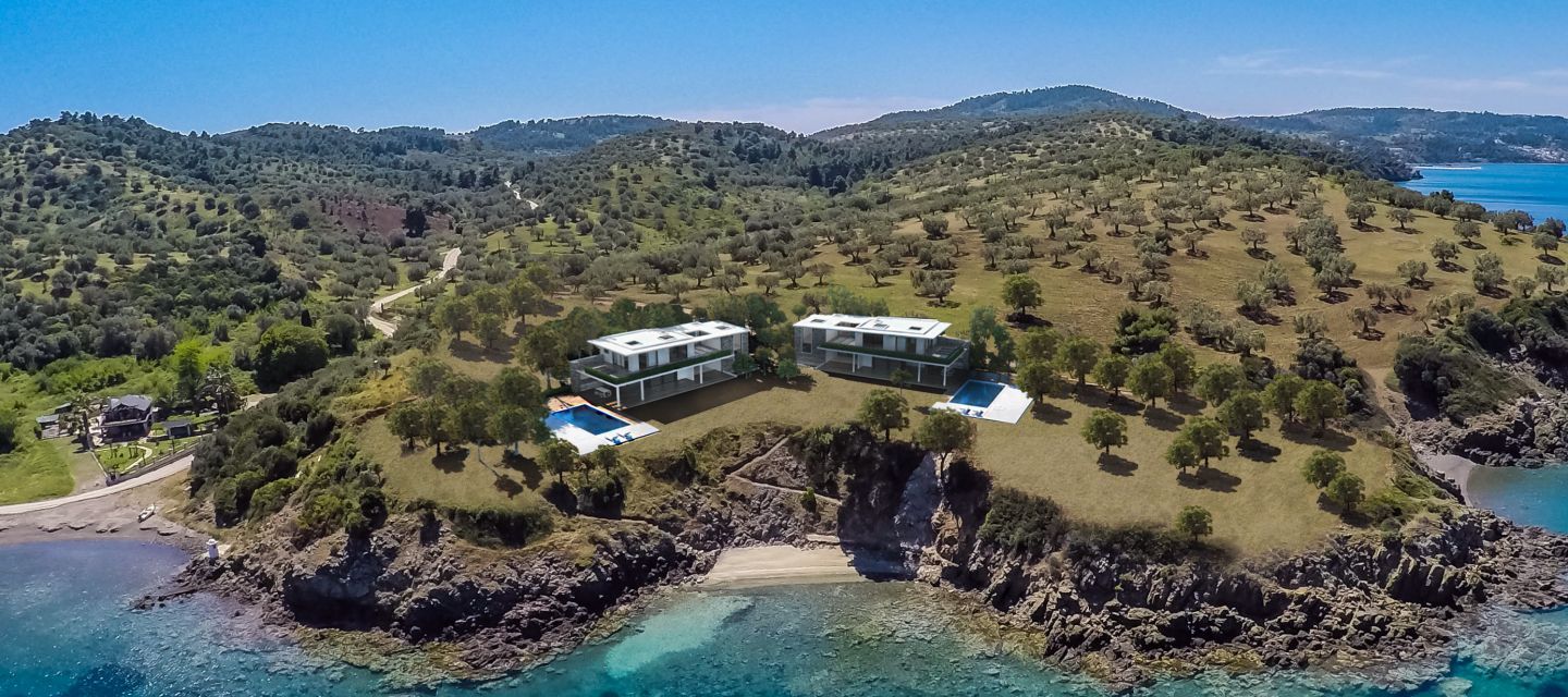 Hallkidiki, villas, by the sea summer house, pool, private beach, marina, Paliouri, Kassandra, close to Ksenia beach
