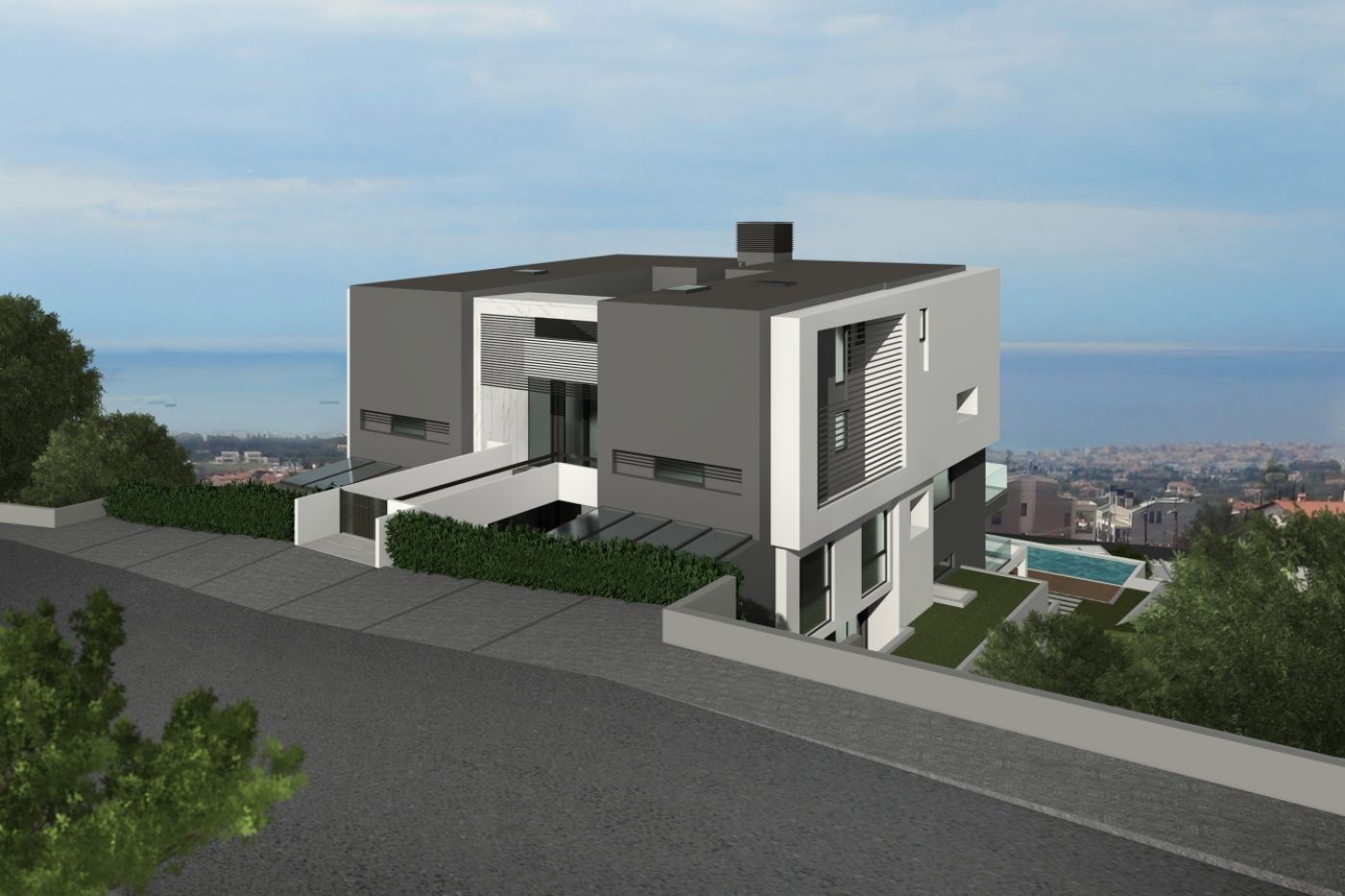 Christakis Oikonomou and Associates, sea view, residences Panorama Thessaloniki