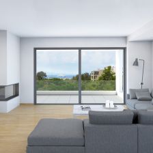 Living room (A5) Christakis Oikonomou and Associates, sea view, residences Voula Athens