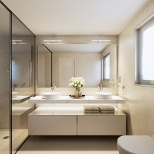 Bathroom Hallkidiki, villas, by the sea summer house, pool, private beach, marina, Paliouri, Kassandra, close to Ksenia beach