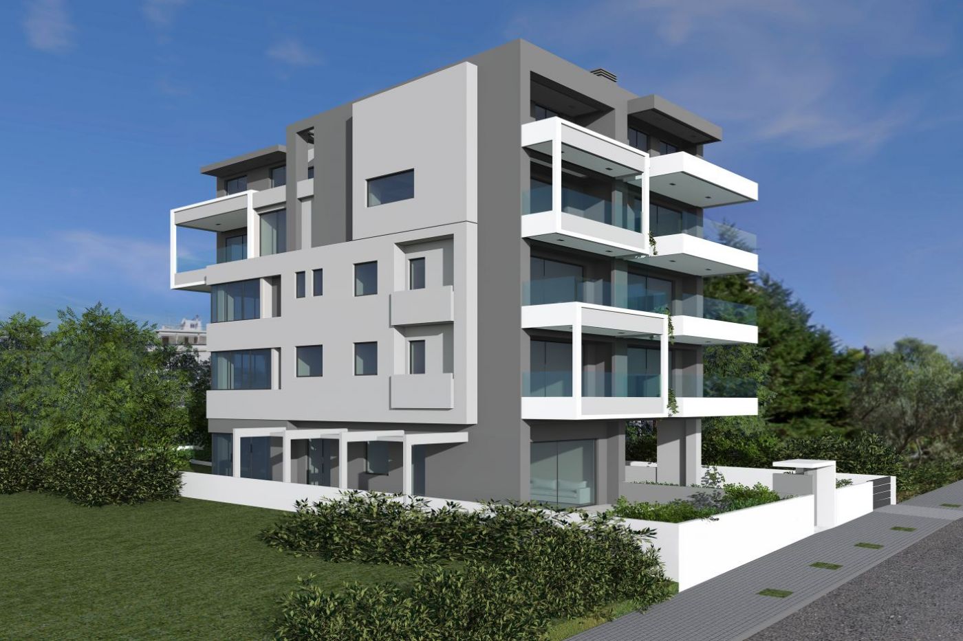 Christakis Oikonomou and Associates, sea view, residences Voula Athens