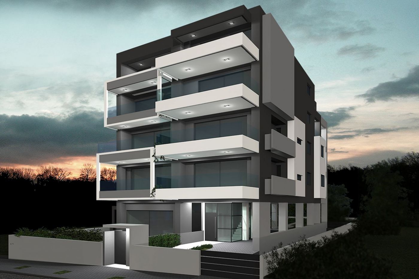 Christakis Oikonomou and Associates, sea view, residences Voula Athens