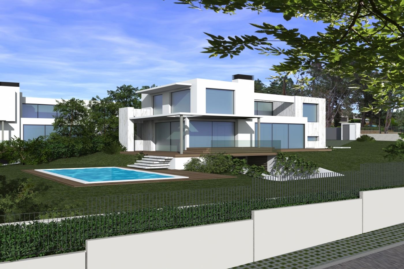 Christakis Oikonomou and Associates, family homes in Thessaloniki, Pylaia, sea view