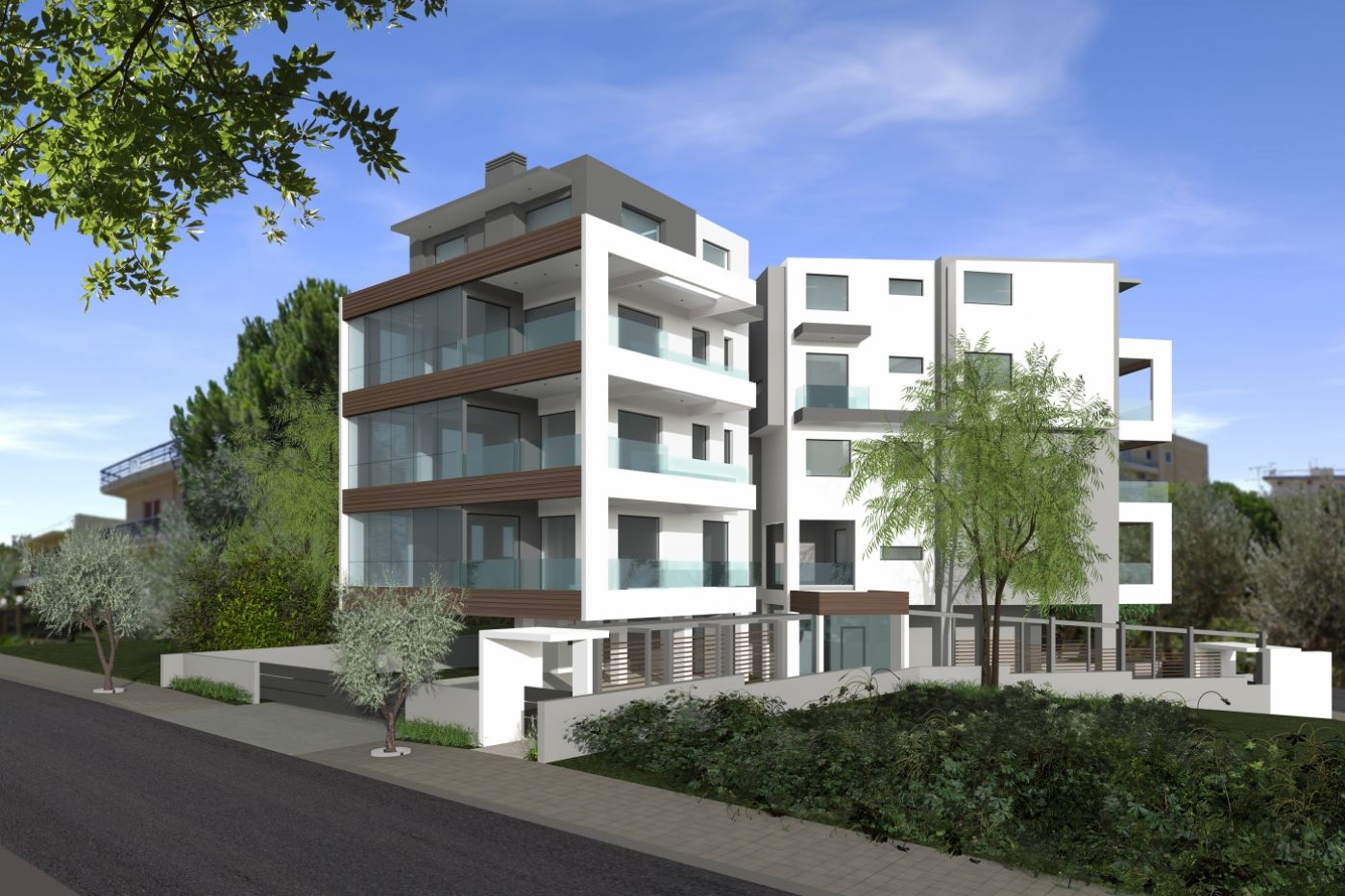 Christakis Oikonomou and Associates, sea view, residences Voula Athens