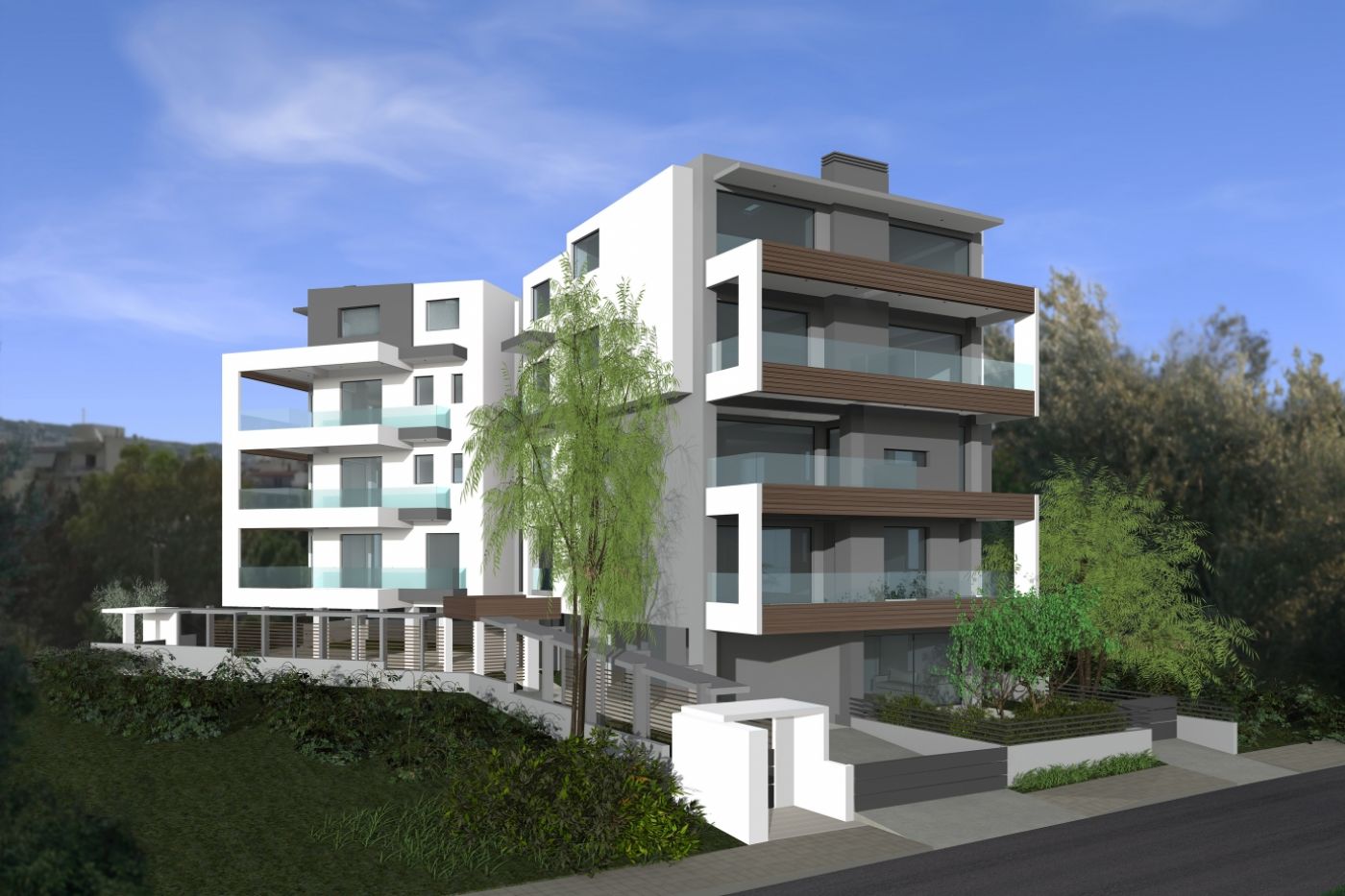 Christakis Oikonomou and Associates, sea view, residences Voula Athens