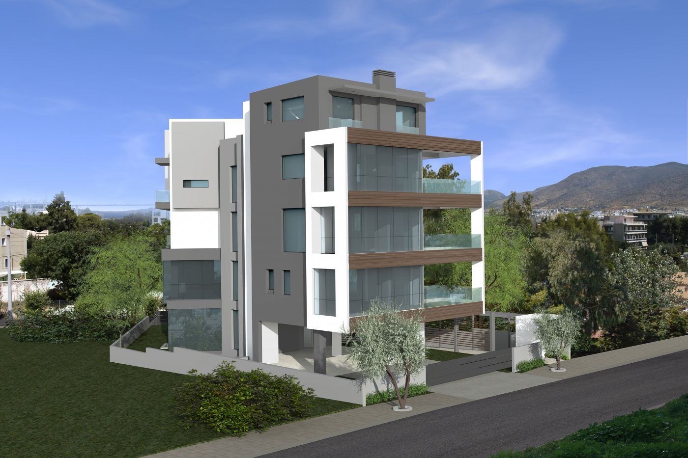 Christakis Oikonomou and Associates, sea view, residences Voula Athens